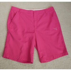 Puma Golf Shorts Mens 38 Pink SportLifestyle Cell Dry Performance Flat Front‎